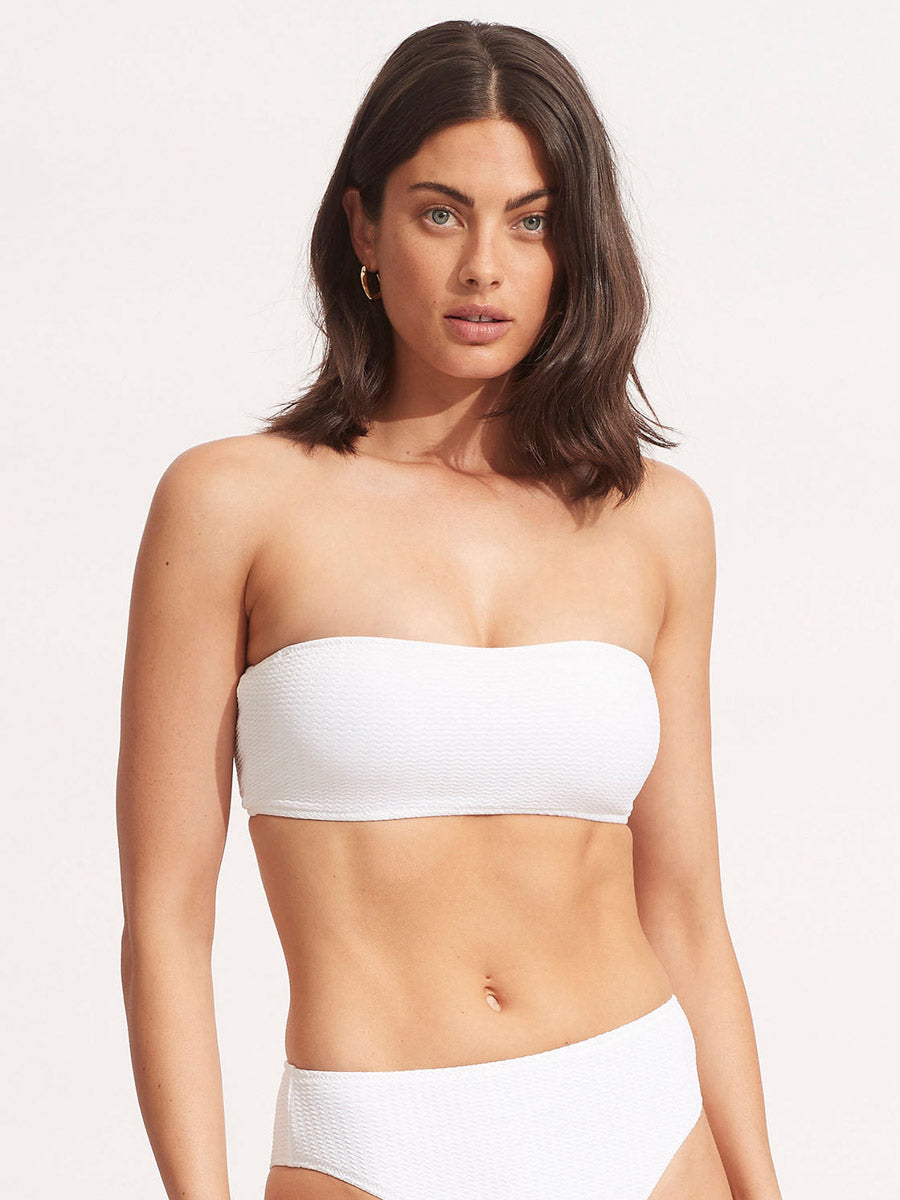 Seafolly Sea Dive Tube Top In White