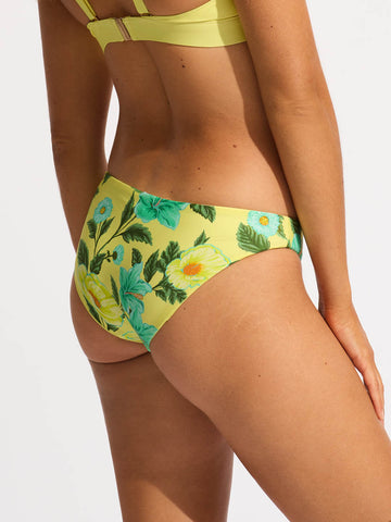 Seafolly Garden Party Reversible Hipster in Limelight