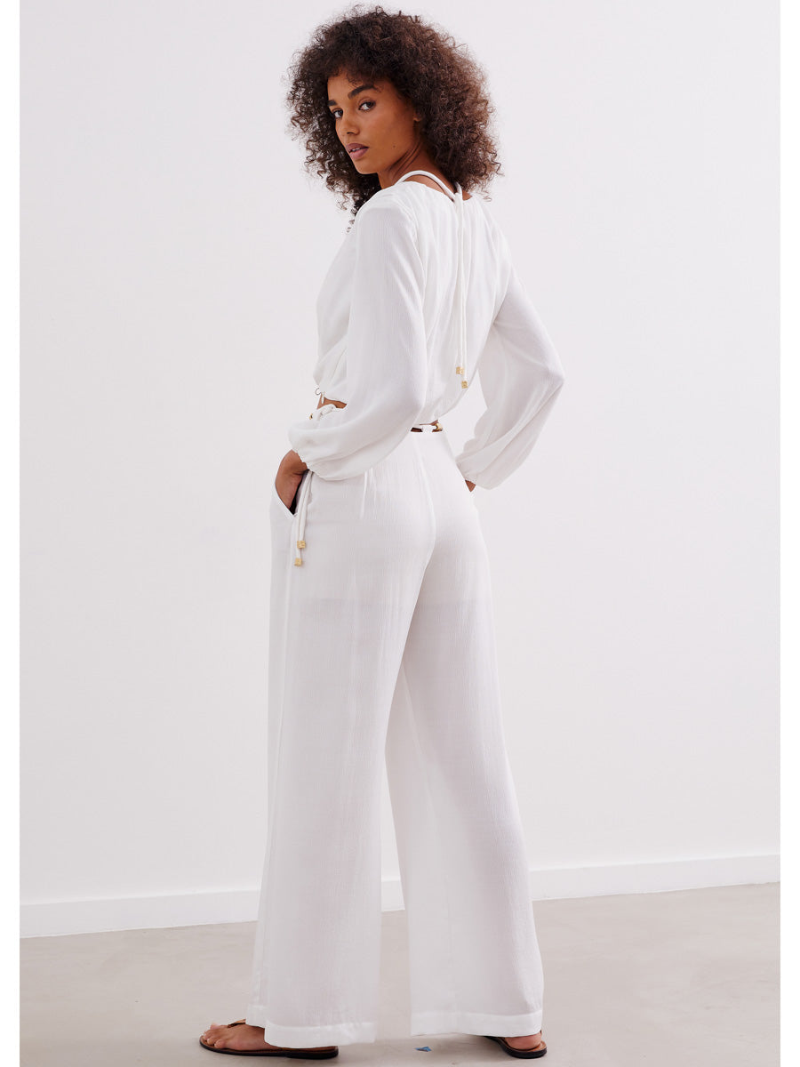 ViX Ino Long Sleeve Blouse in Off White