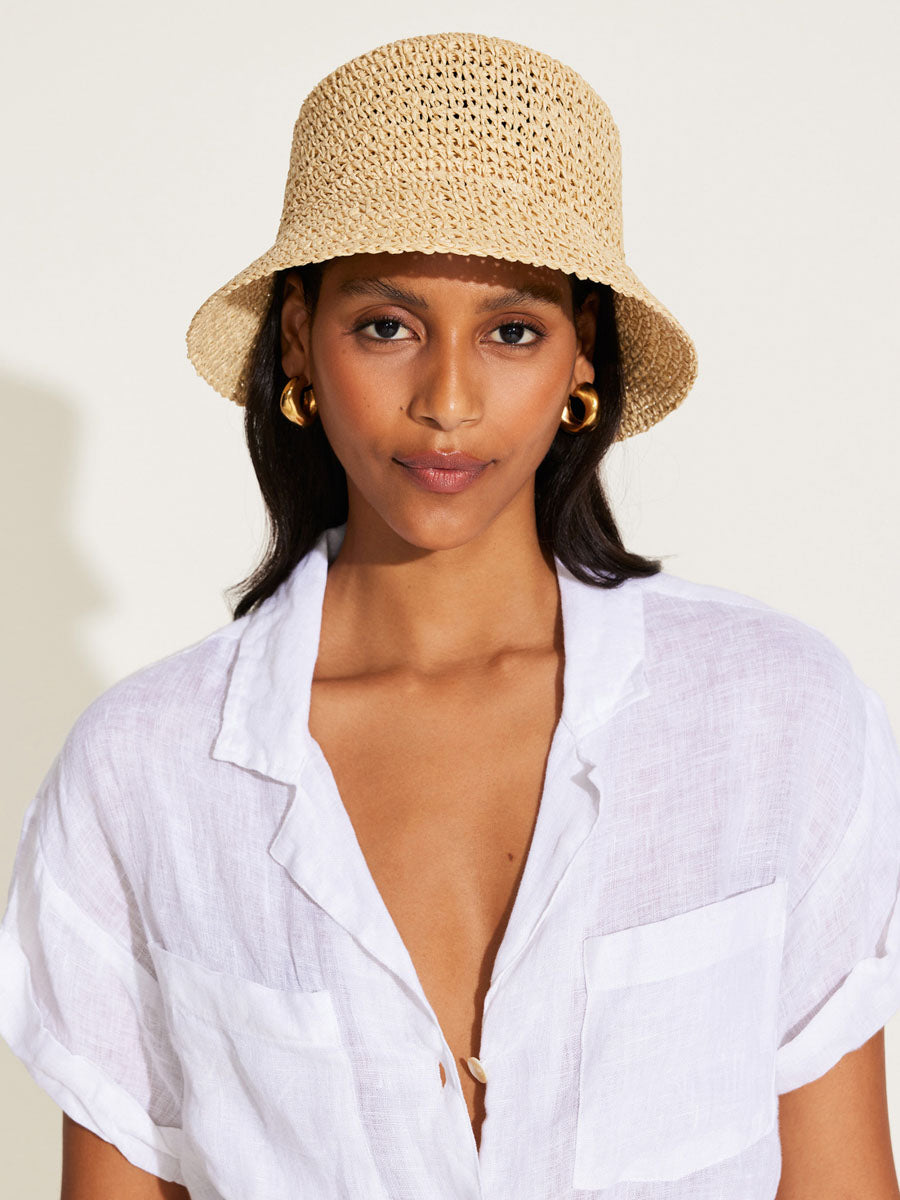 Vitamin A Cannes Bucket Hat in Natural