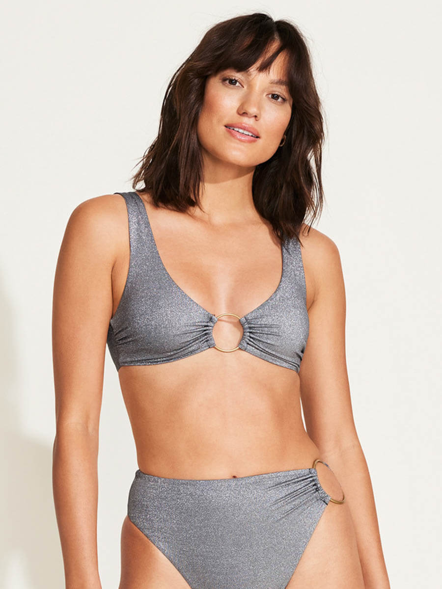 Vitamin A Skylar Top in Twilight Metallic