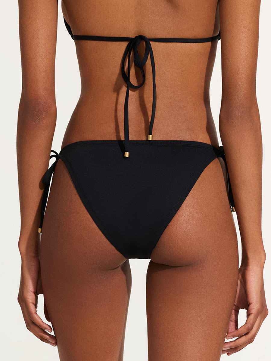 Vitamin A Elle Tie Side Bottom in Eco Black