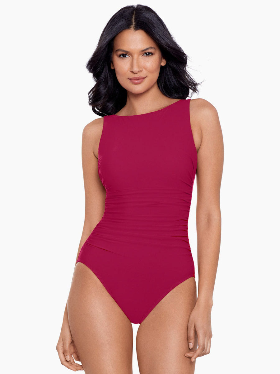 Miraclesuit Rock Solid Regatta One Piece in Grenadine