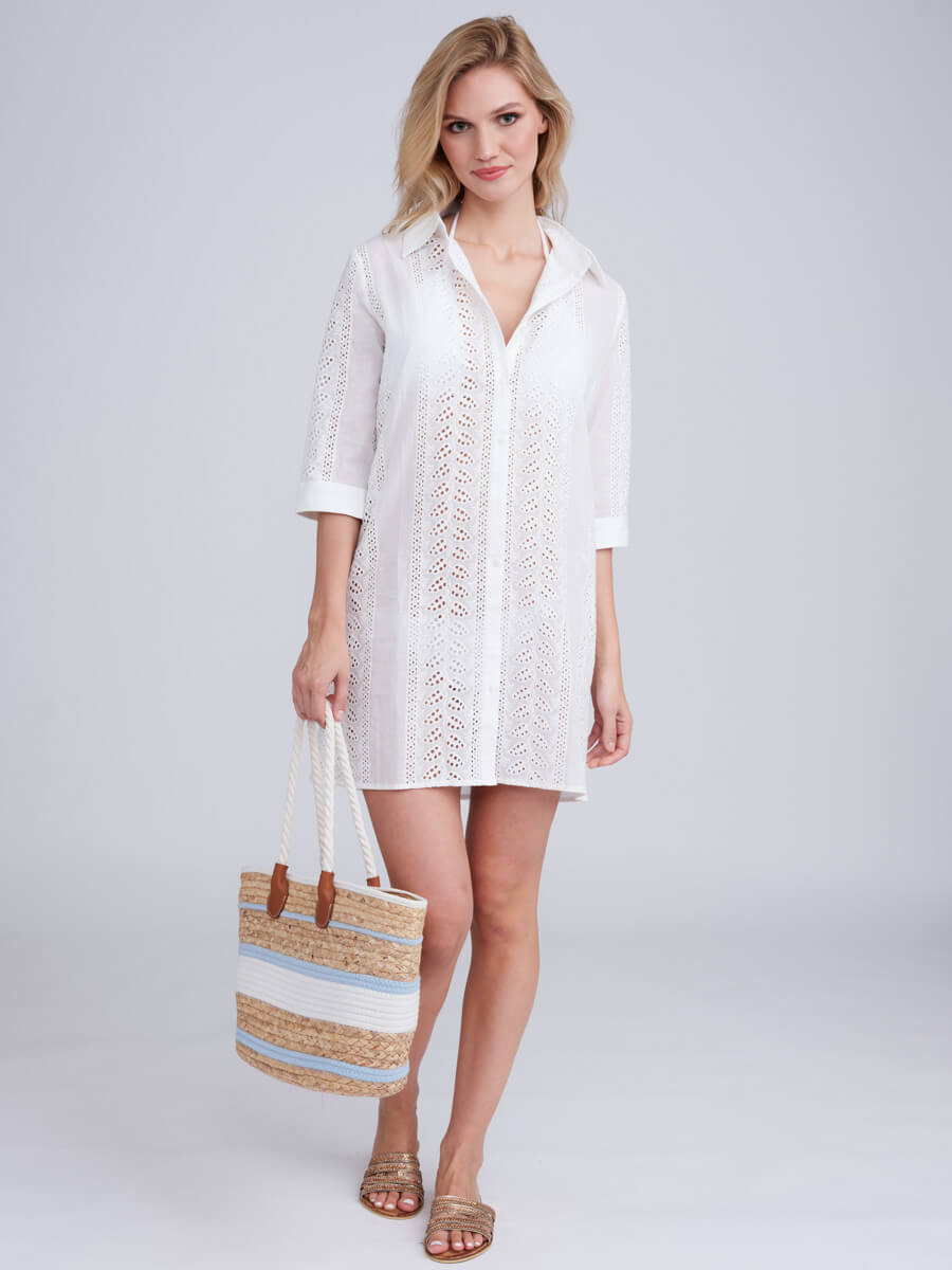 Pia Rossini Albany Beach Shirt in White