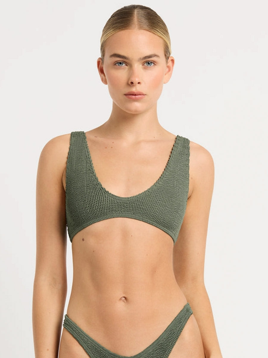 Scout Crop Top in Khaki