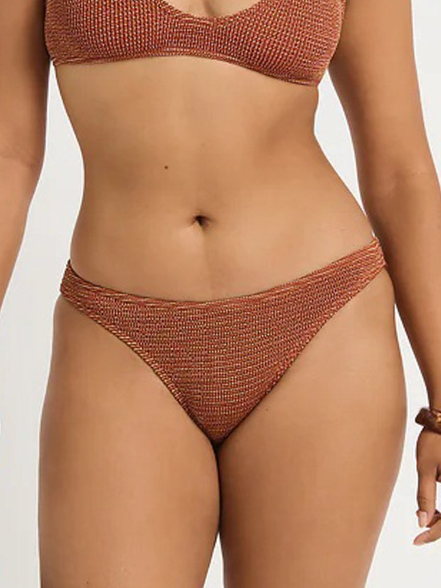 Bond-eye Sign Brief in Ginger Lurex