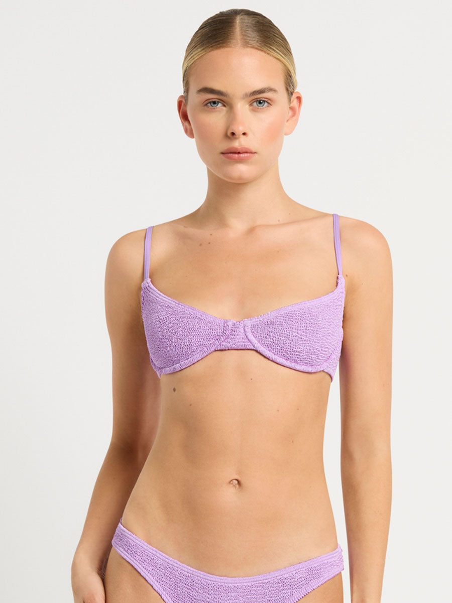 Bond-eye Gracie Balconette Top in Lilac Shimmer
