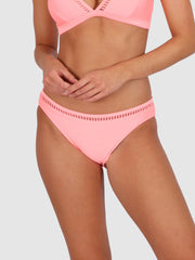 Baku Rococco Lace Regular Bottom in Coral, view 1, click to see full size