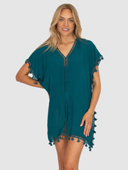 Baku Moroccan Kaftan in Jungle, view 1, click to see full size