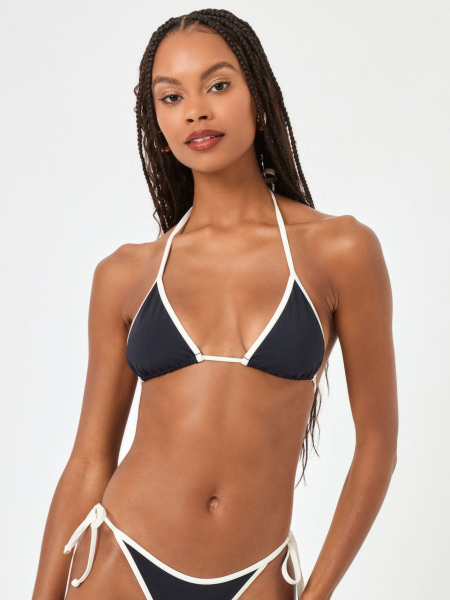 L*Space Aspen Top in Black/Cream