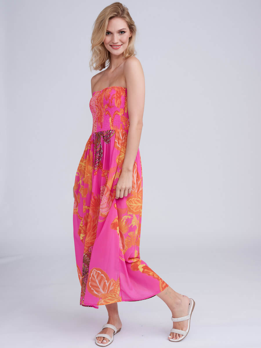 Pia Rossini Carriba Maxi Dress in Pink