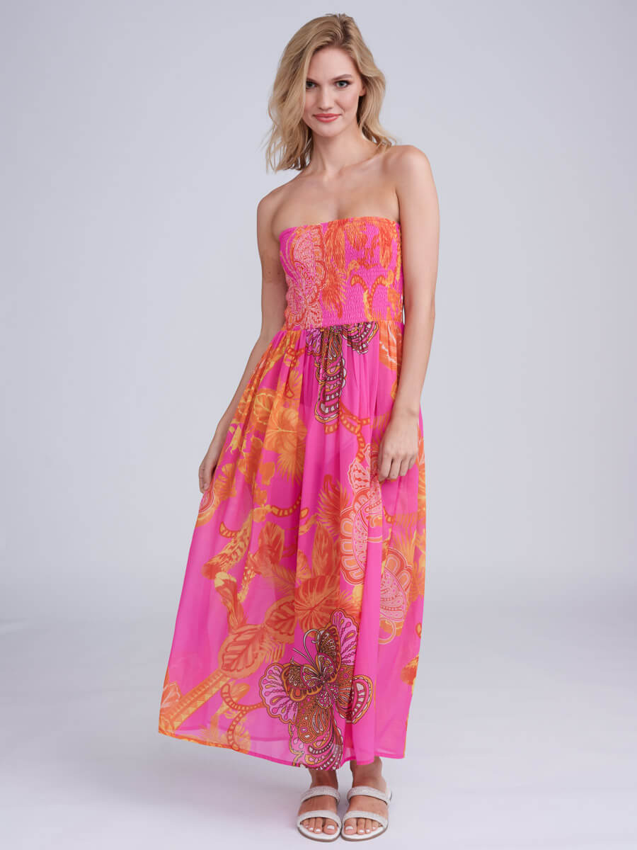 Pia Rossini Carriba Maxi Dress in Pink