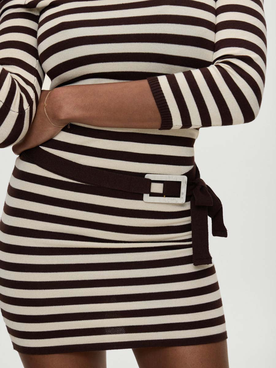 Frankies Bikinis Saloon Mini Dress in Cowboy Stripe