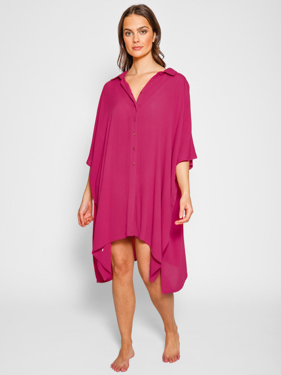 Koy Resort Miami Big Shirt In Sangria