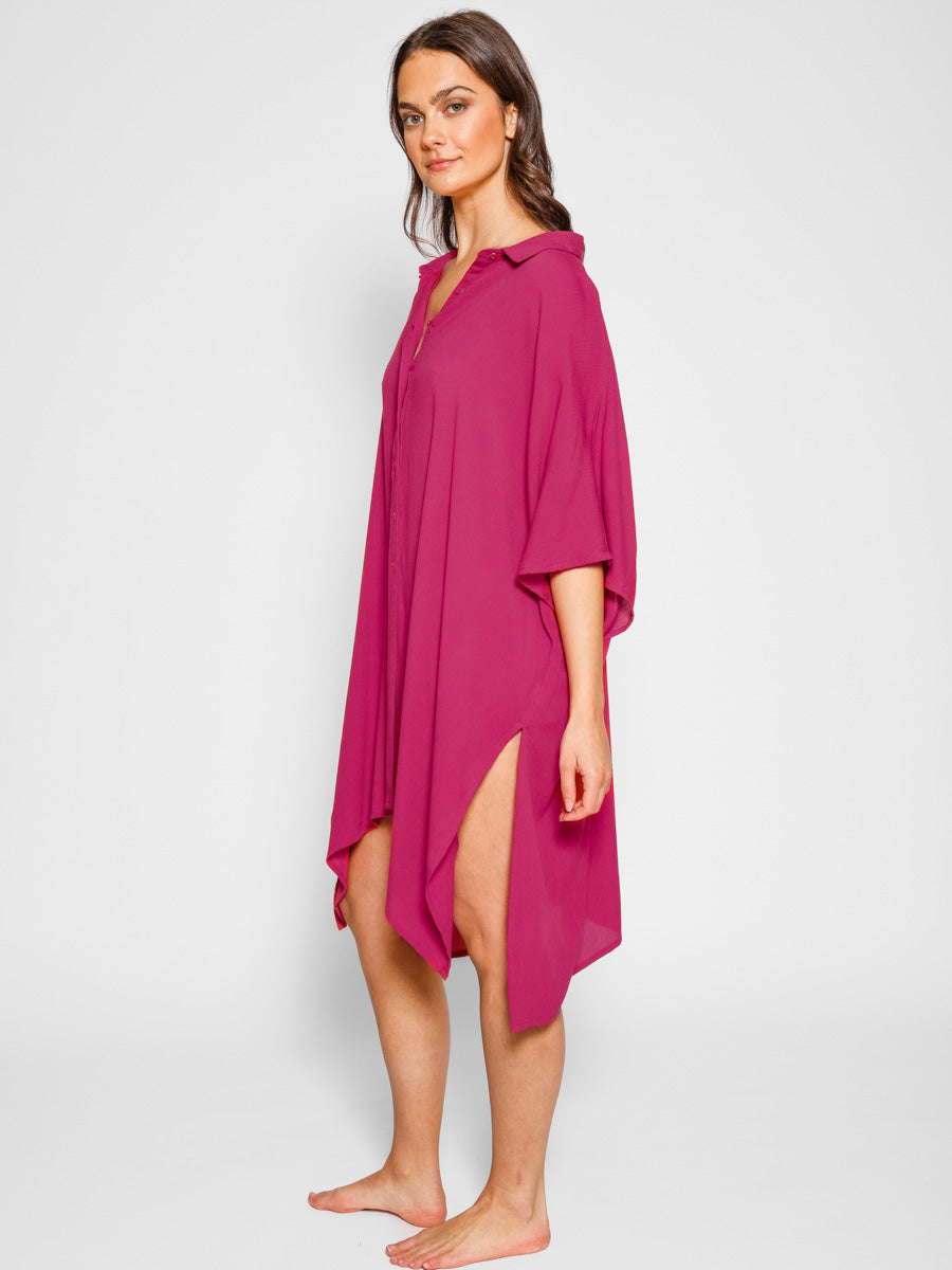 Koy Resort Miami Big Shirt In Sangria