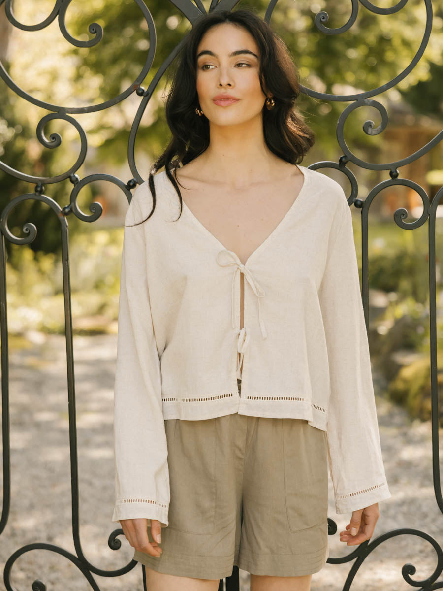 Capri Travel Top in Raw