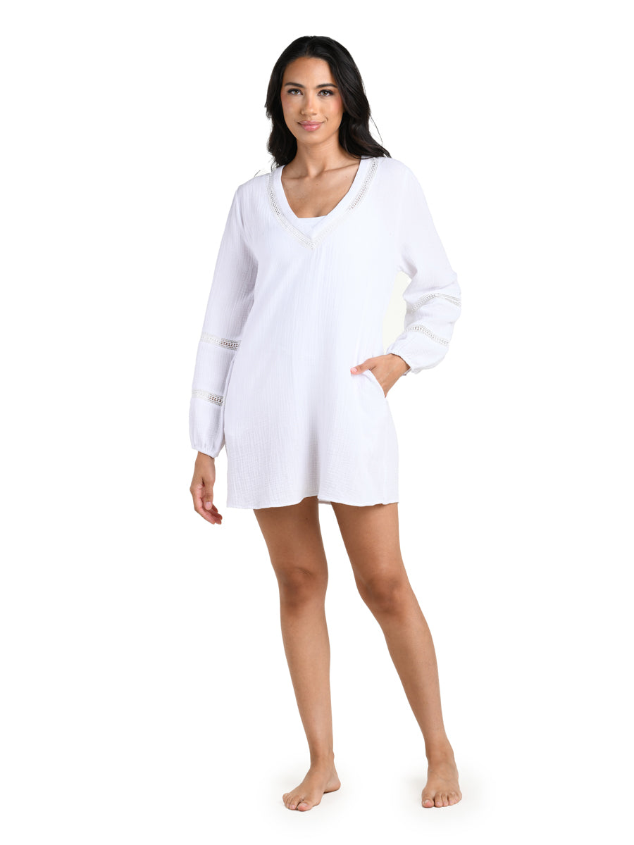 La Blanca Seaside Covers Tunic in White