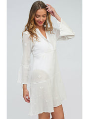 Pia Rossini Mercedes Coverup In White, view 1, click to see full size