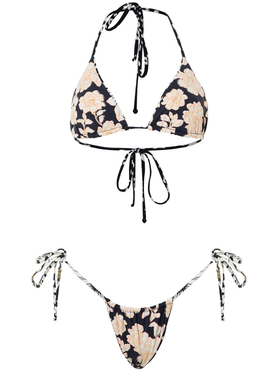 Maaji Alana Sliding Triangle in Ink Cheeta