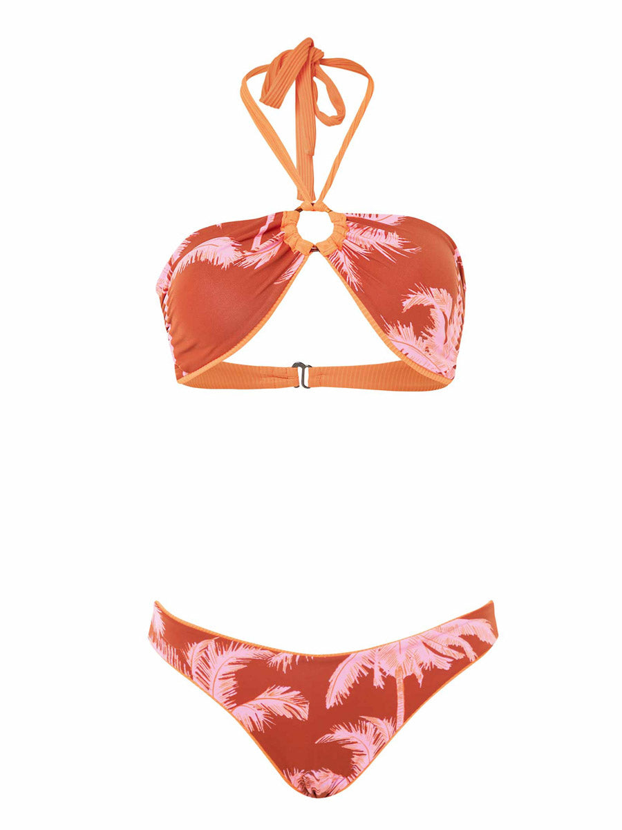 Maaji Jill Ring Bandeau in Vibrant Orange
