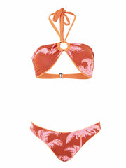 Maaji Jill Ring Bandeau in Vibrant Orange, view 4, click to see full size