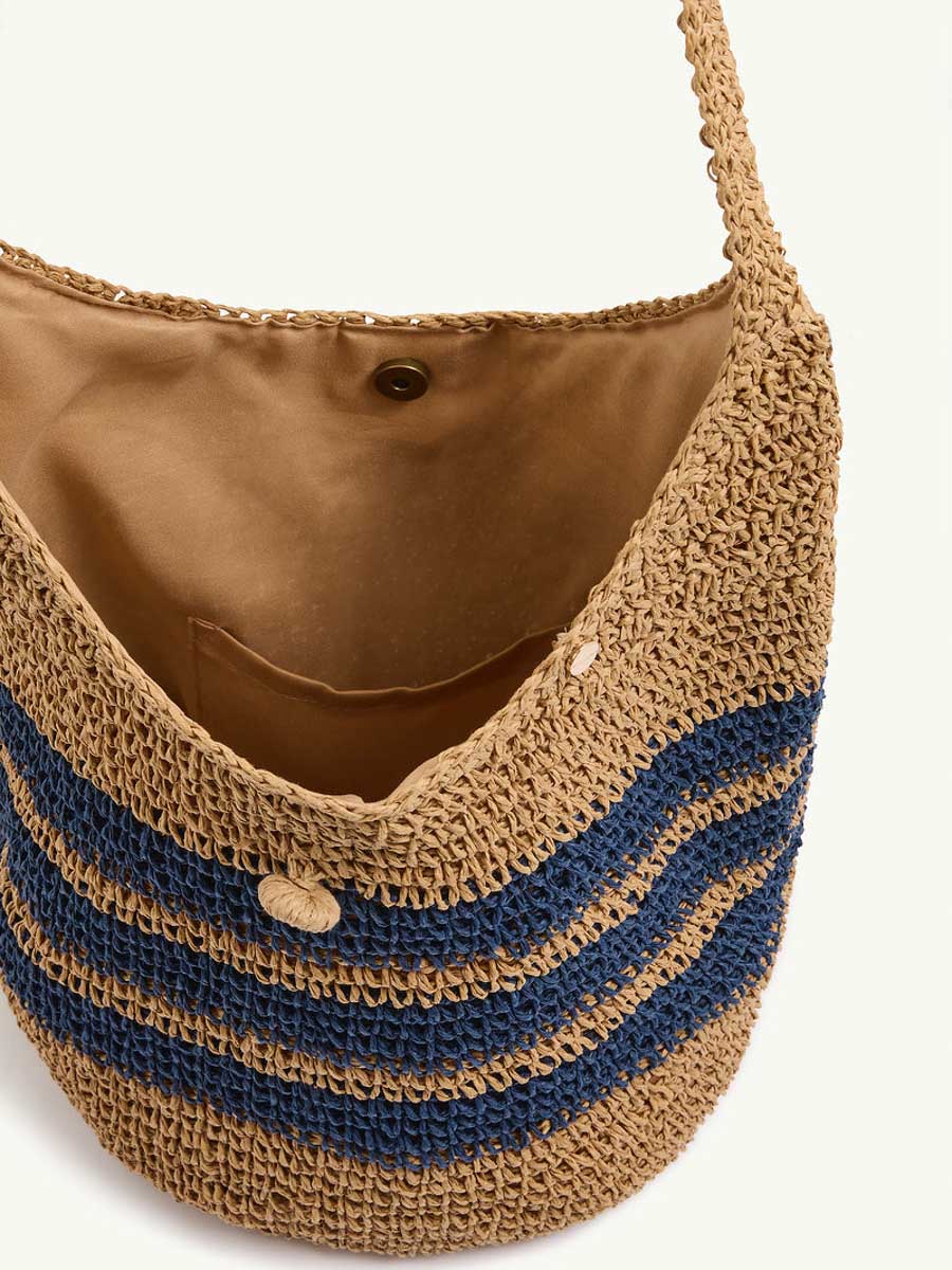 Sea Level Anchor Beach Bag in Natural / Denim