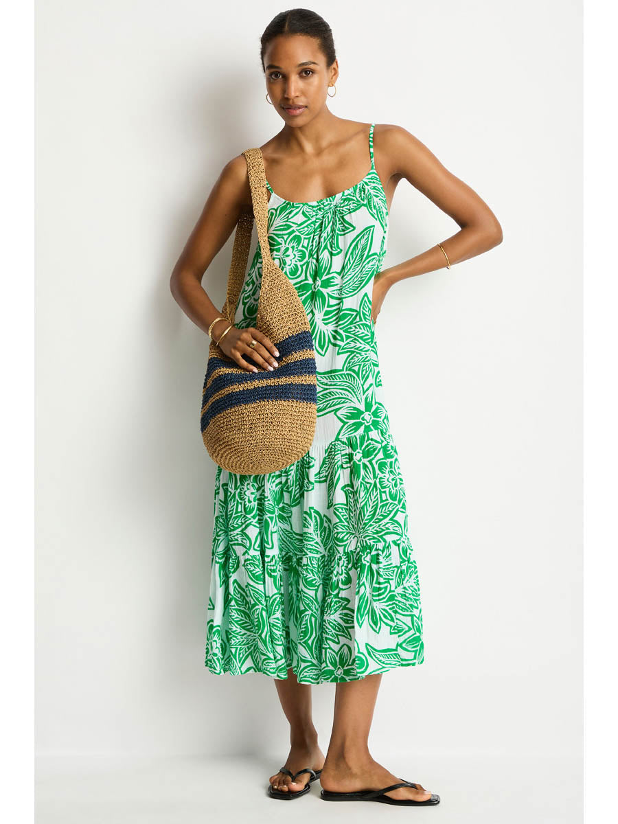 Sea Level Anchor Beach Bag in Natural / Denim