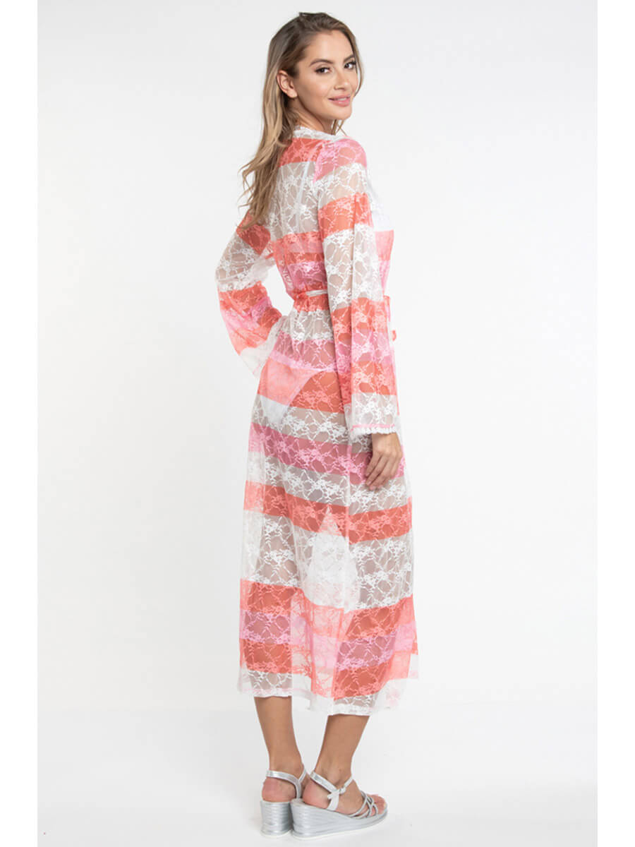 Pia Rossini Serenity Maxi Cover-Up In Coral