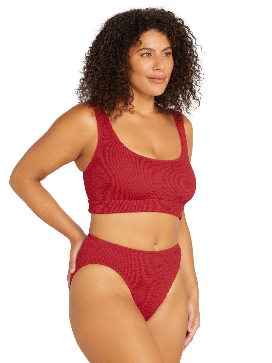 Artesands Kahlo Bikini Set in Crimson Red