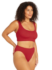 Artesands Kahlo Bikini Set in Crimson Red, view 4, click to see full size