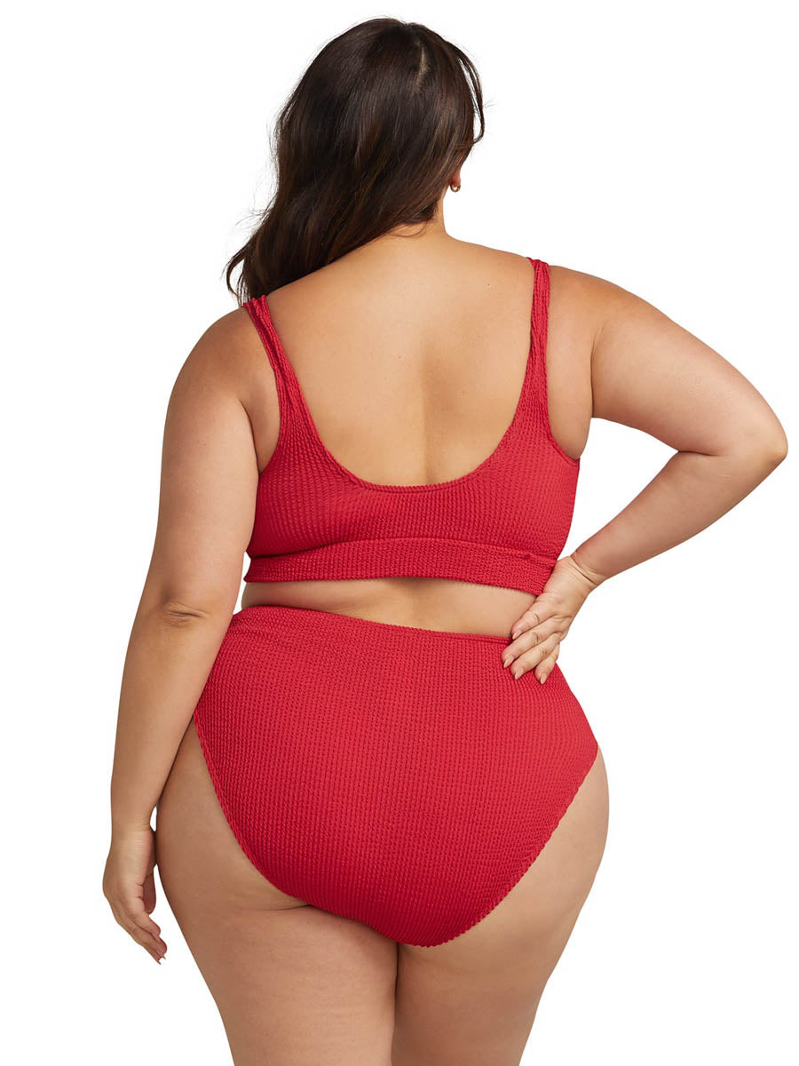 Artesands Kahlo Bikini Set in Crimson Red