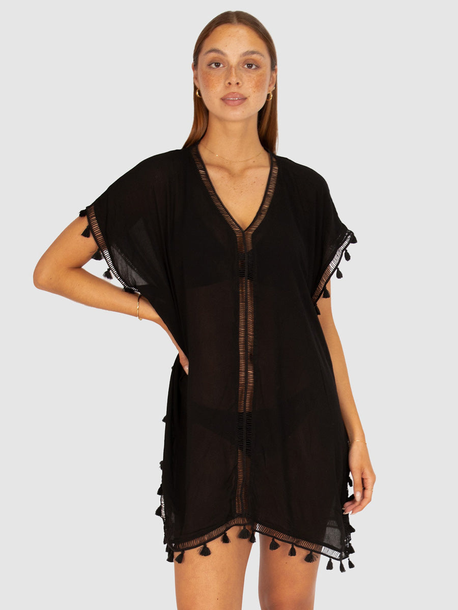 Moroccan Kaftan In Black