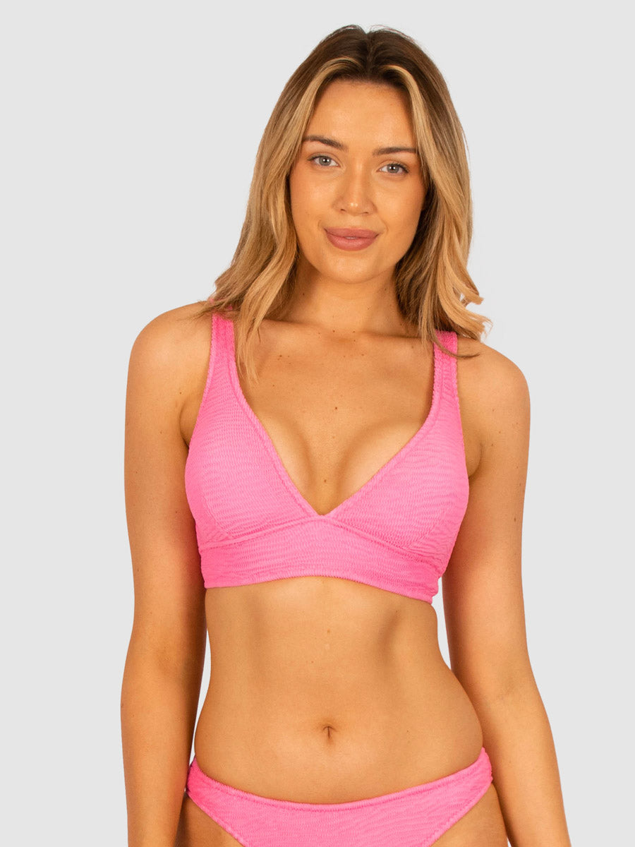 Baku Ibiza D/DD Longline Bra in Flamingo