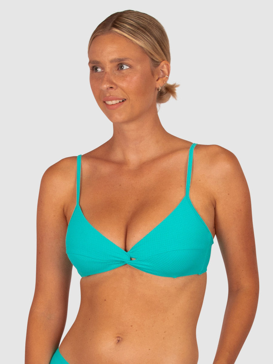 Baku Rococco Twist Bralette in Caribbean