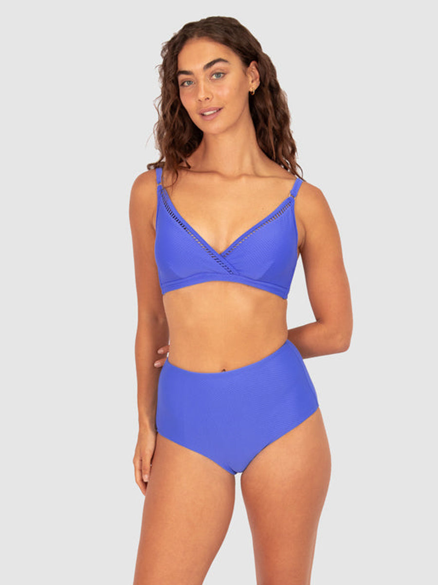 Baku Rococco D/E Ladder Lace Wrap Bra in Electric