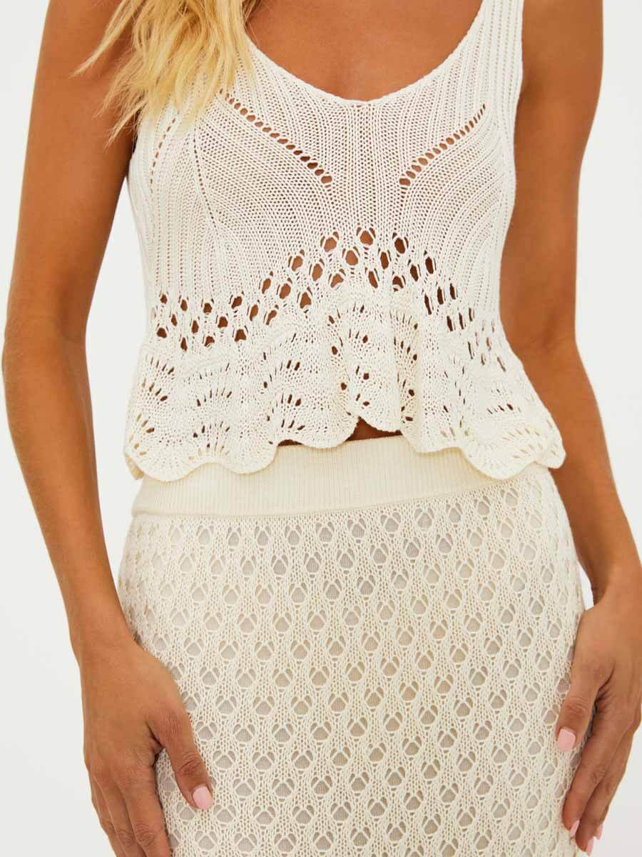 Beach Riot Polly Skirt in Ivory