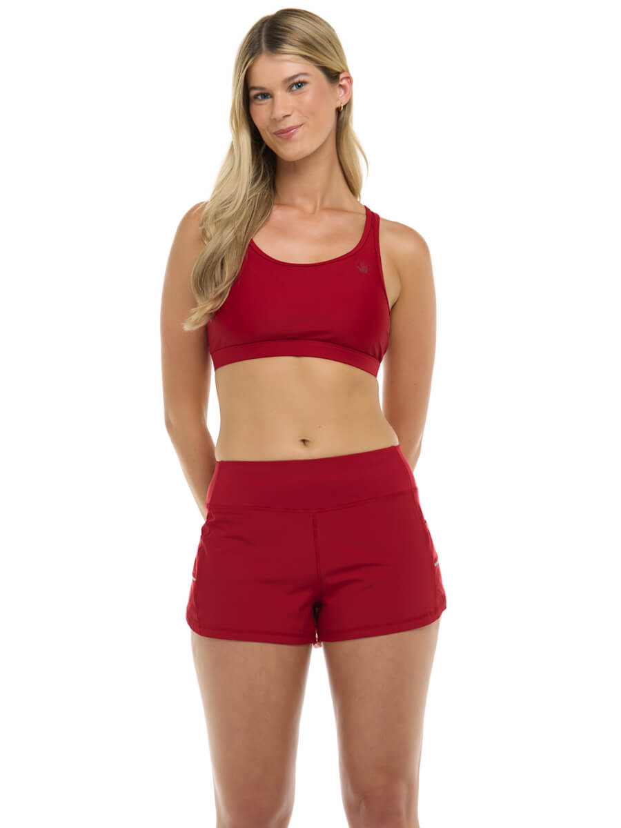Body Glove Buck Up Vapor Shorts In Cranberry