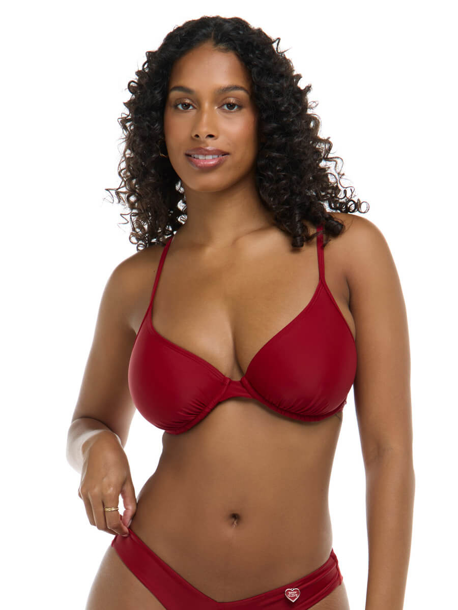 Body Glove Smoothies Solo Top In Cranberry