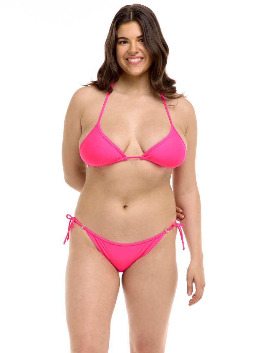 Body Glove Smoothies Ruched Brasilia Pant In Bubble Gum