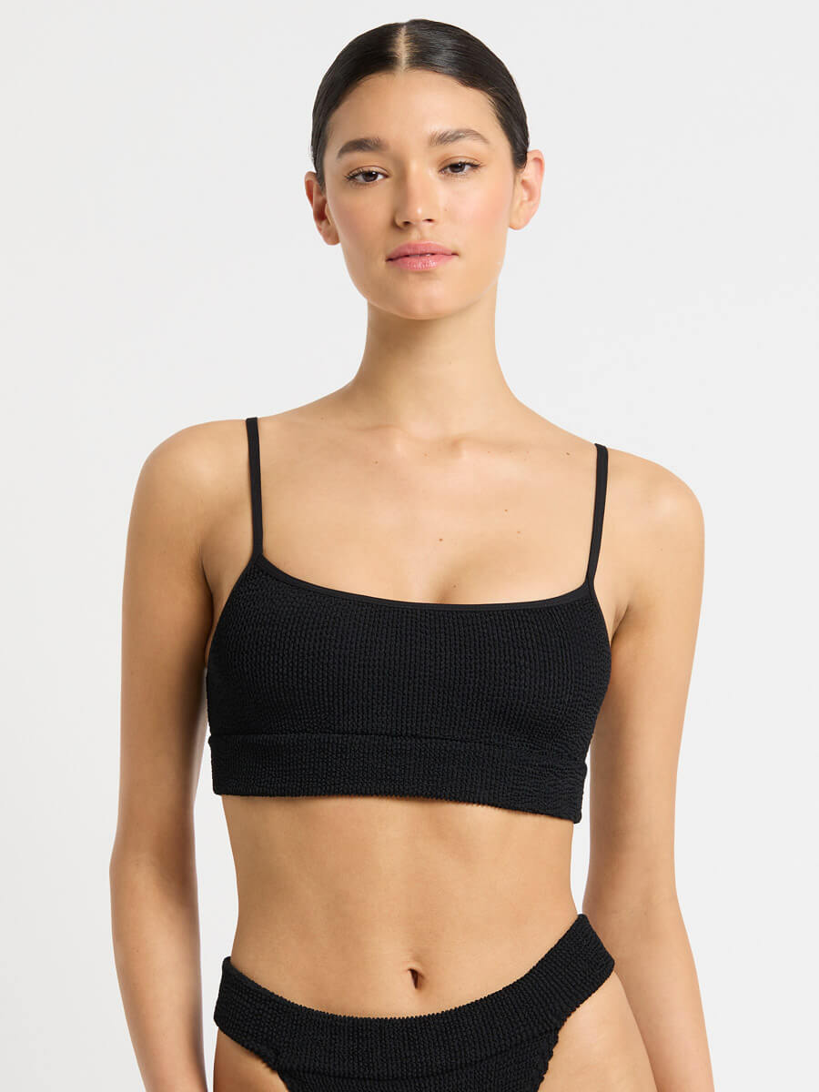 Bond-eye Eco Strap Saint Crop in Black