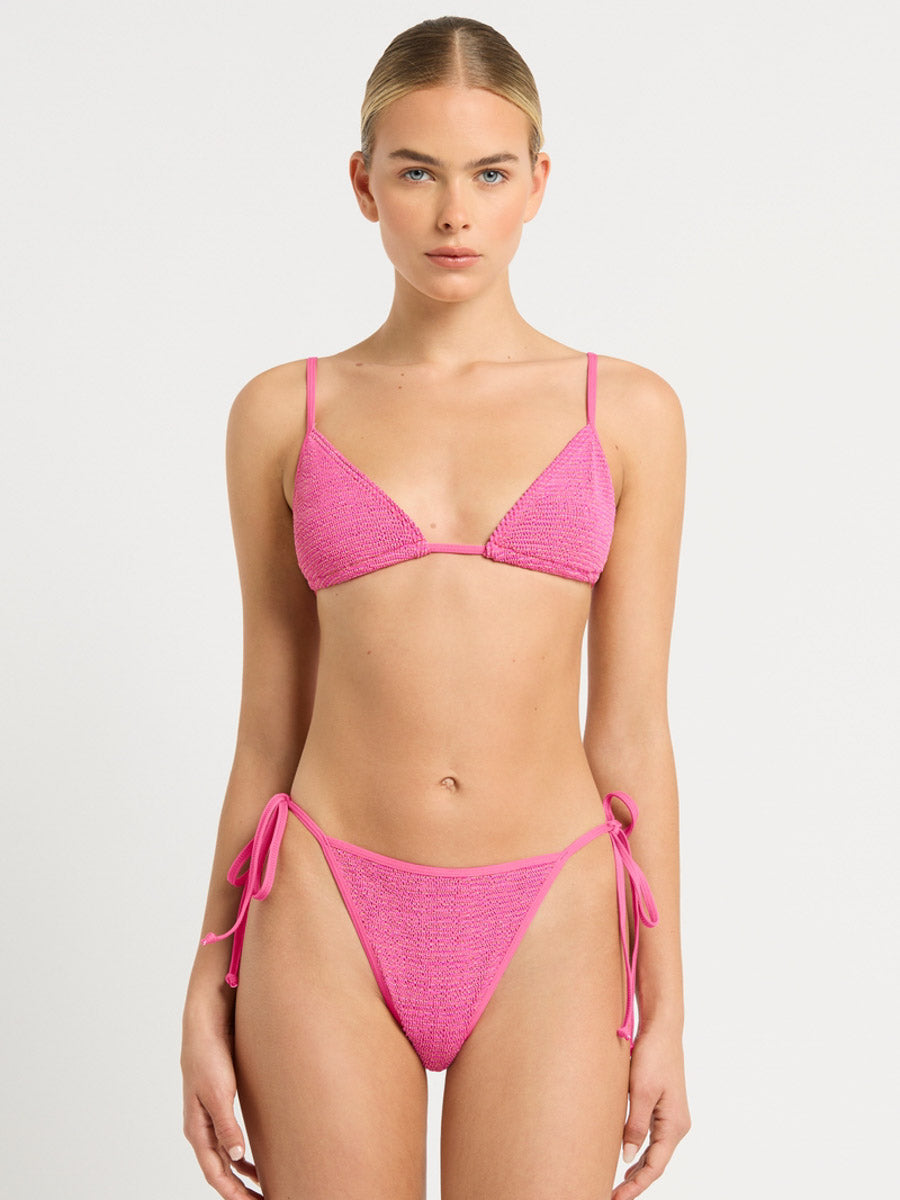 Bond-eye Luana Triangle in Wildberry Lurex