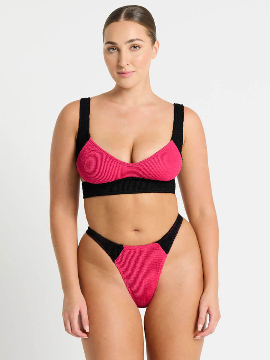 Bond-eye Splice Scene Brief in Raspberry/Black