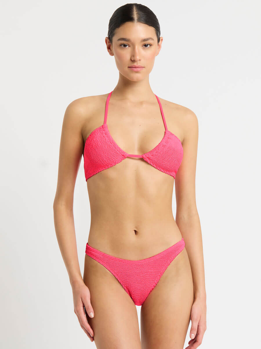 Bond-eye Jean Triangle in Neon Azalea