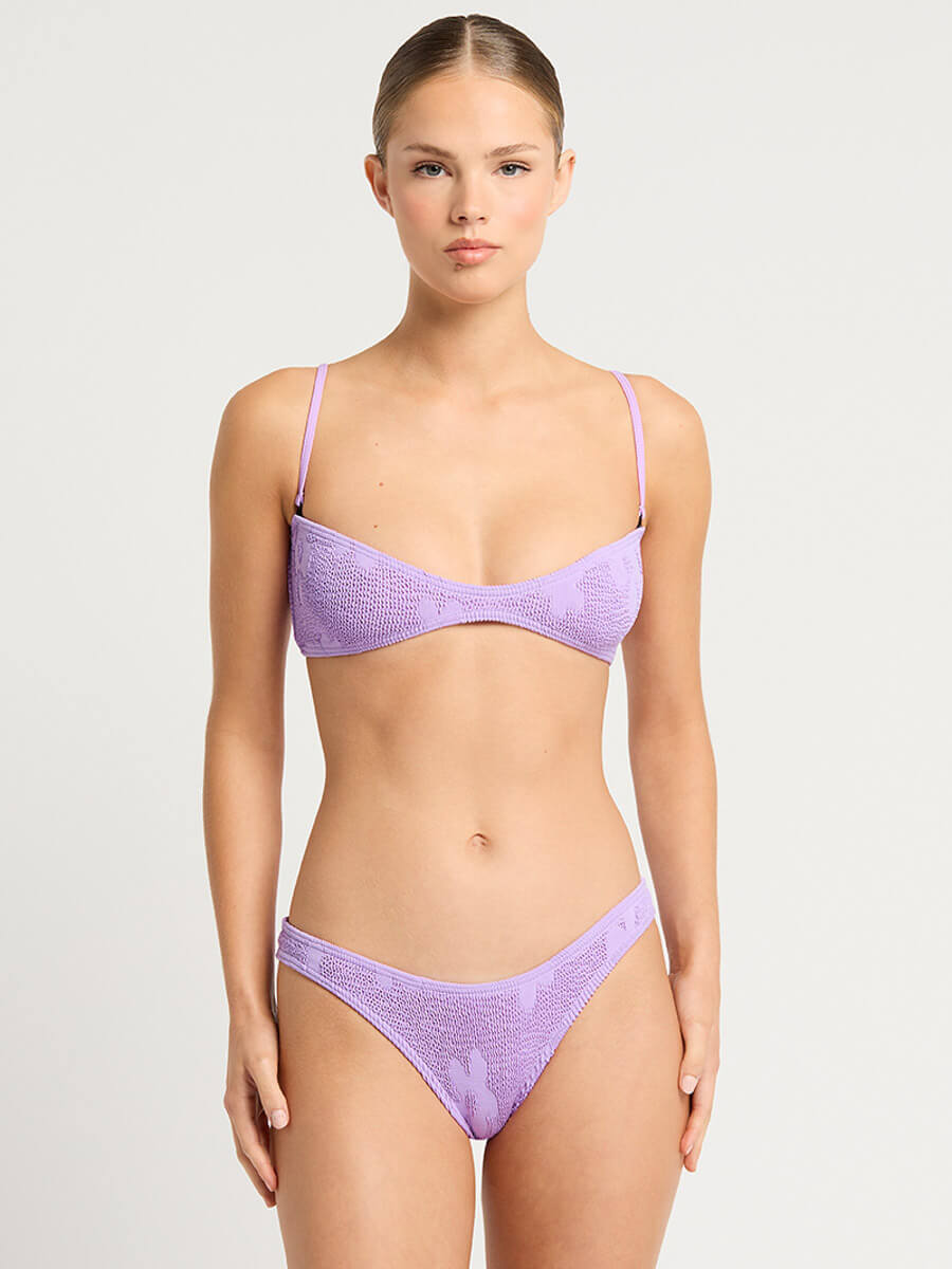 Bond-eye Sign Brief Full Cut In Lavender Floral