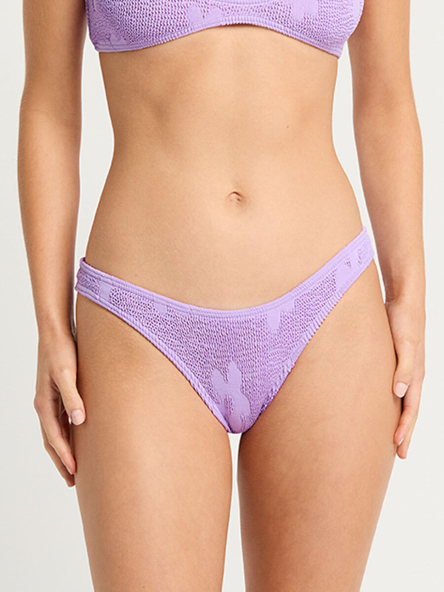 Bond-eye Sign Brief Full Cut In Lavender Floral