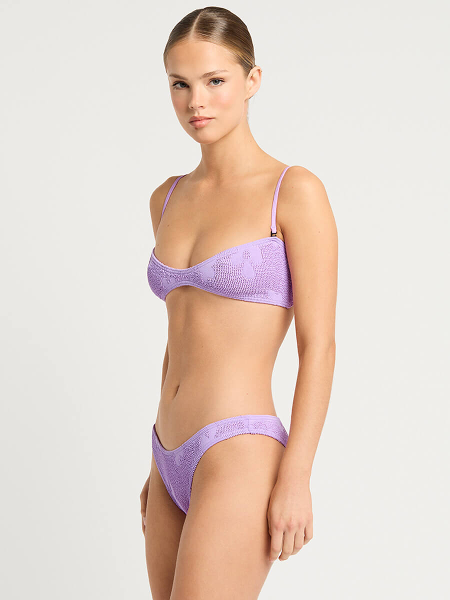 Bond-eye Sign Brief Full Cut In Lavender Floral