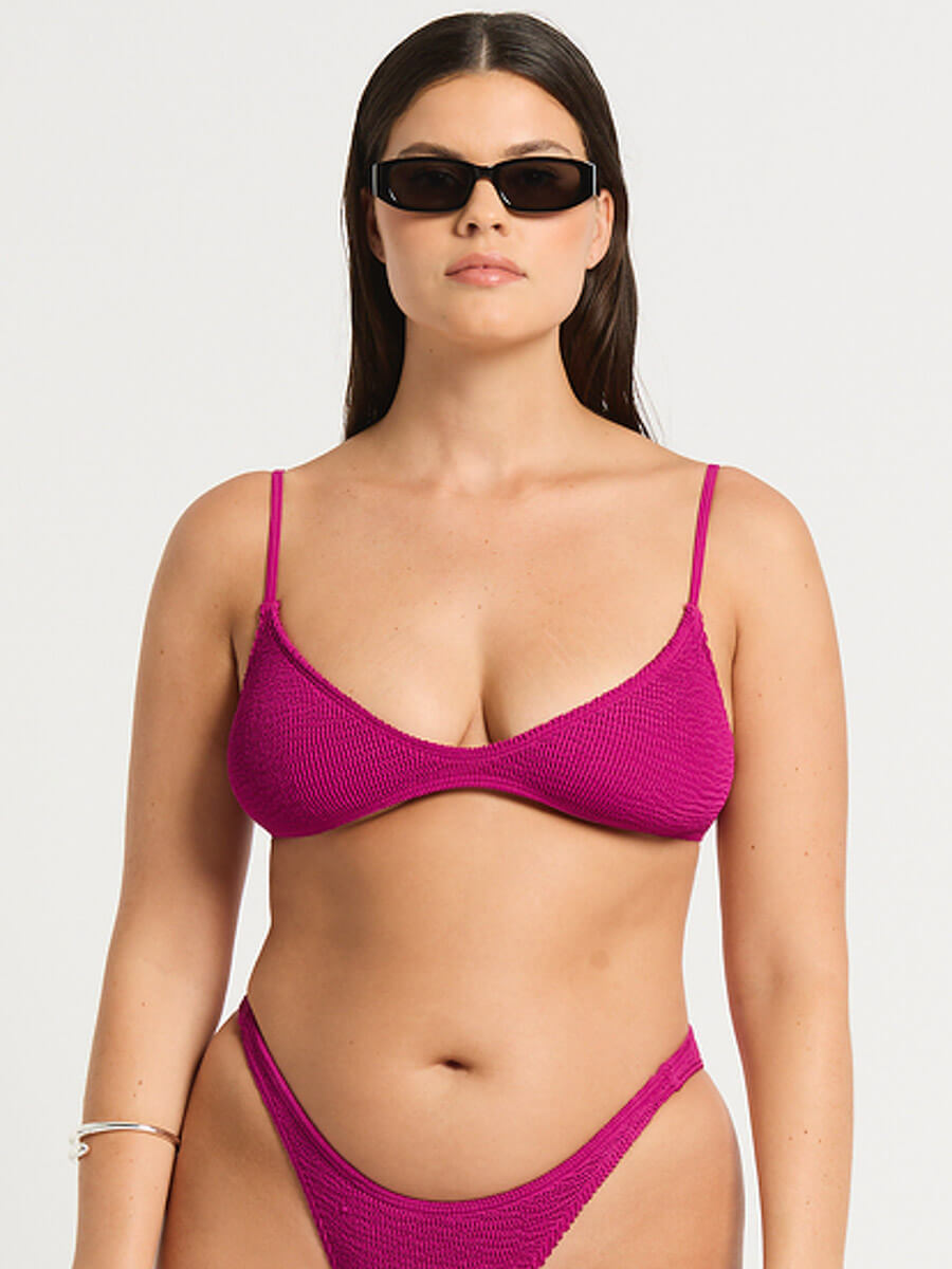 Edwards Crop in Magenta Recycled