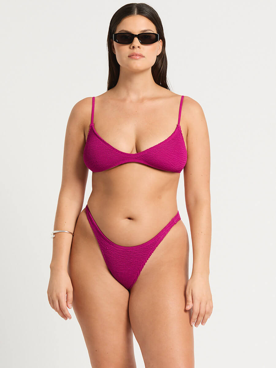 Edwards Crop in Magenta Recycled