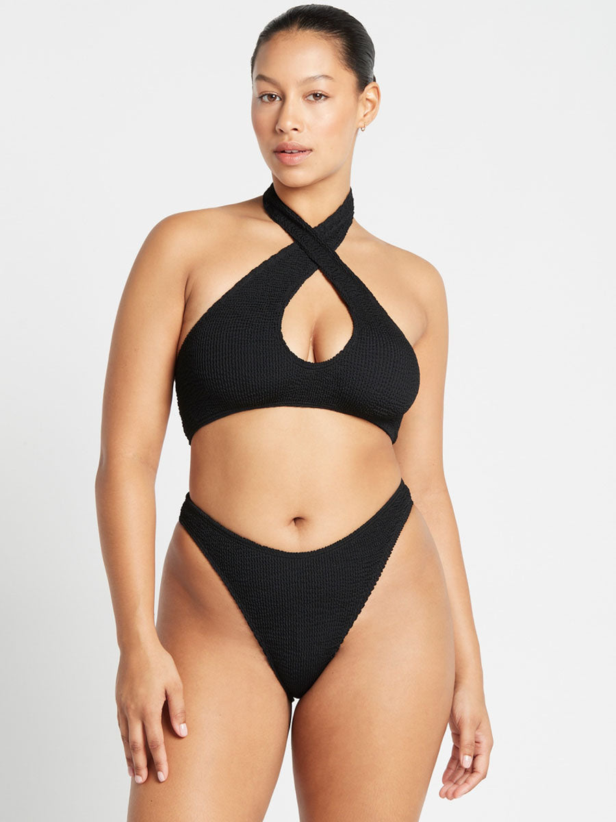 Christy Brief High Cut in Black