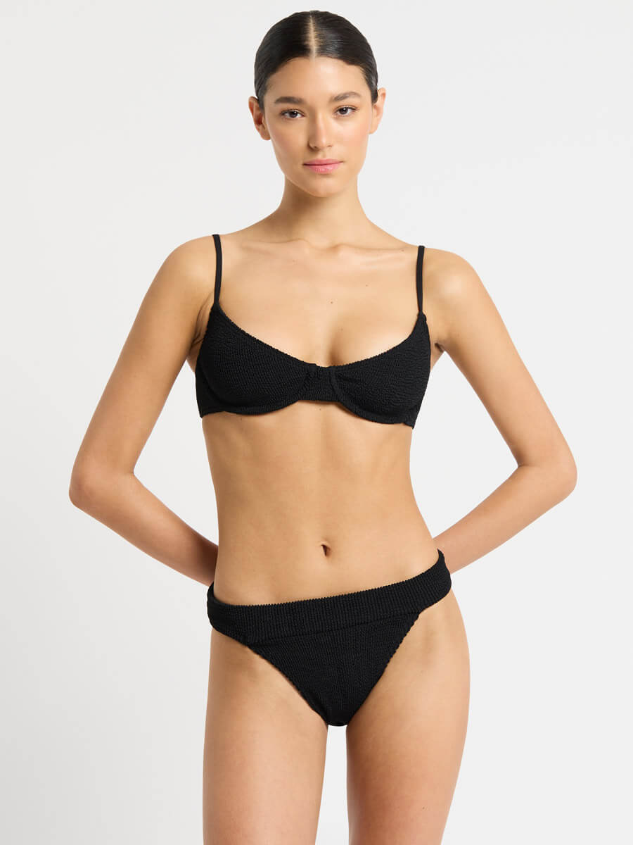 Bond-eye Gracie Balconette Top In Black